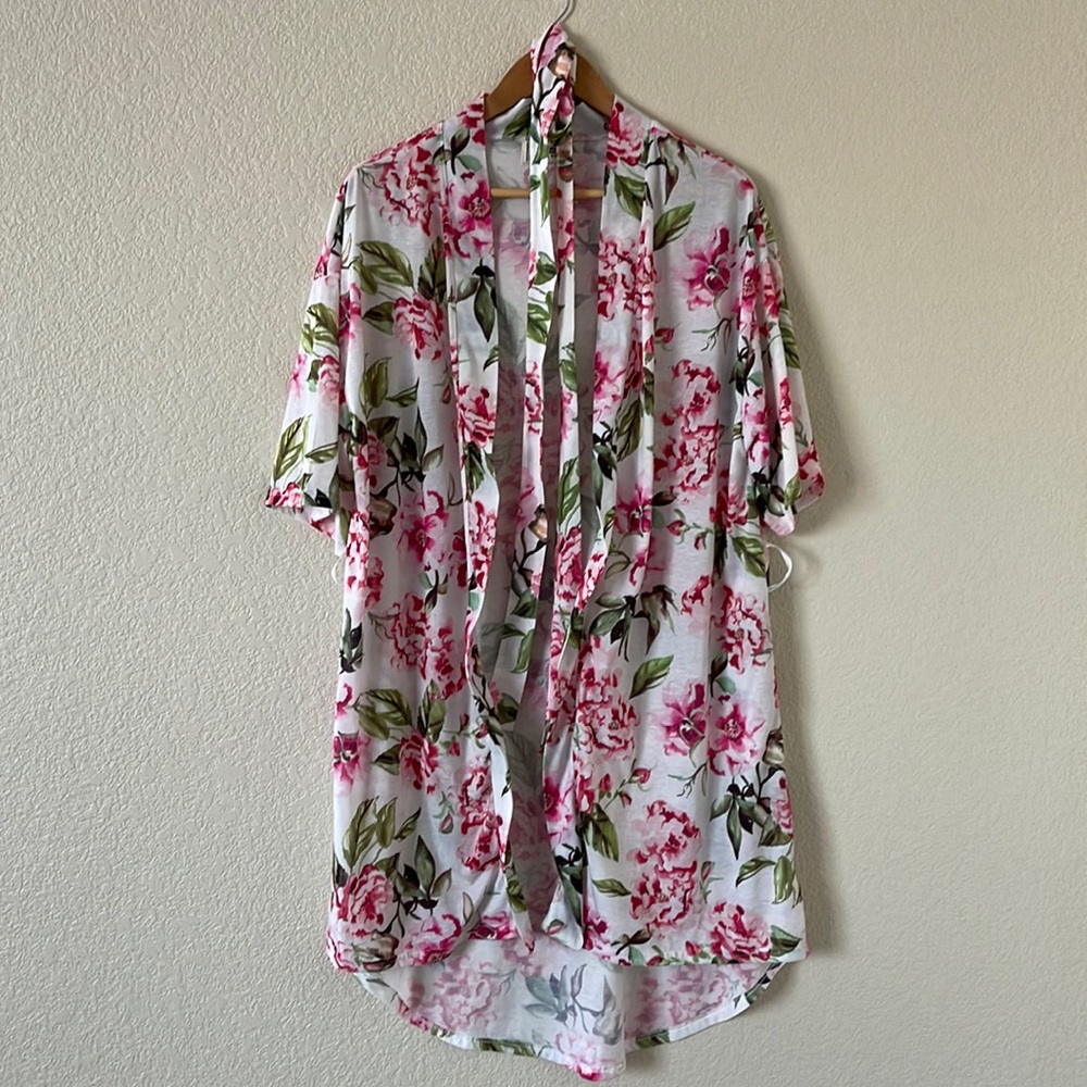 Show Me Your MuMu “Brie Robe” Floral Print Size O/S - Picture 3 of 9